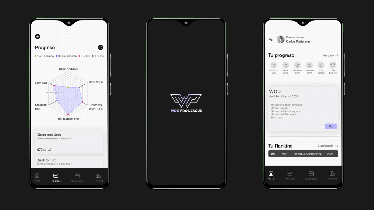 WOD Pro League — Mobile Platform by Stack Pebbles
